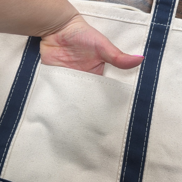 CB station canvas zip tote 17X11.5 100%cotton - Picture 3 of 6